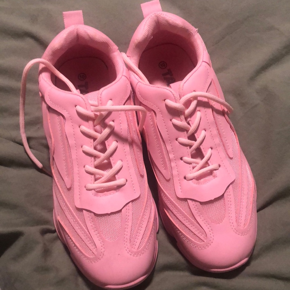 Pink sneakers
